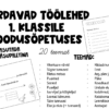 Kordavad töölehed 1. klassile loodusõpetuses - väljapääsupiletid