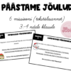 Päästame jõulud - 6 missiooni (tekstülesannet) 3.-4.ndale klassile