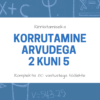 Korrutamine arvudega 2 kuni 5 (80 töölehte)
