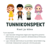 Tunnikonspekt keel ja kõne valdkonnas