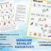Kehaline kasvatus (komplekt): sportlik lauamäng, tööleht ja juhend liikuvateks mänguteks töölehe põhjal