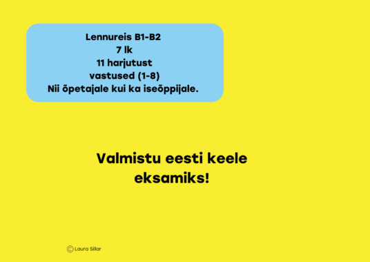 eesti_keel_teise_keelena_lennureis_lugemine_kirjutamine_rääkimine_kuulamine_B1_B2