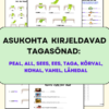 "ASUKOHT: tagasõnad" (9 asukohta kirjeldavat tagasõna + töölehed)