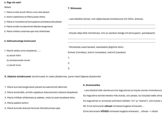 Lennureis_B1_B2_eesti_keel_teise_keelena_kuulamine_kirjutamine_rääkimine_lugemine_prinditavad_töölehed