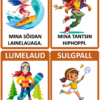 SPORDITEEMALISED SÕNAKAARDID tüdrukutele