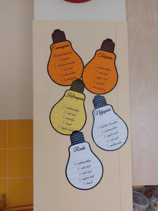 Kujunduselemendid klassi - ideepirnid (tunniplaan seinale, õpilaste sünnipäevad, banner jne) - Image 3