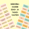 "Märksõnakaardid edasi- ja tagasivaateks" (48 tk)