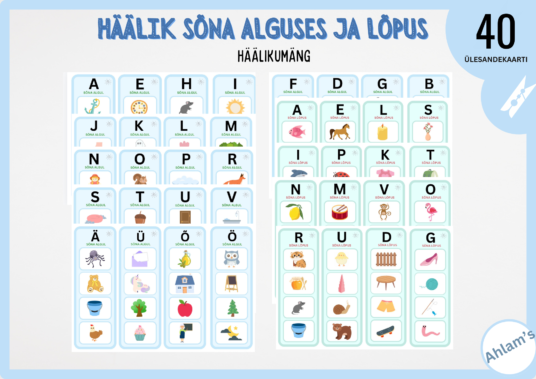 Häälikumäng - "Häälik sõna alguses ja lõpus" - Image 2
