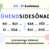 "A2 - B1: ÜHENDSIDESÕNAD" (2 töölehte)
