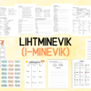 "Lihtminevik (i-minevik)" töölehtede komplekt (11 lk)