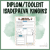 DIPLOM/TÖÖLEHT ISADEPÄEVA KINGITUSEKS
