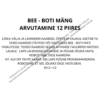 BEE - BOTI MÄNG - ARVUTAMINE 12 PIIRES