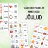 "JÕULUD - väikesed pildikaardid ja sõnakaardid (30 tk)"