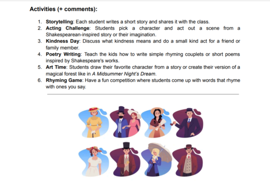 Literature Class (W.Shakespeare + lesson plan) - Image 2