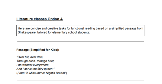 Literature Class (W.Shakespeare + lesson plan) - Image 3