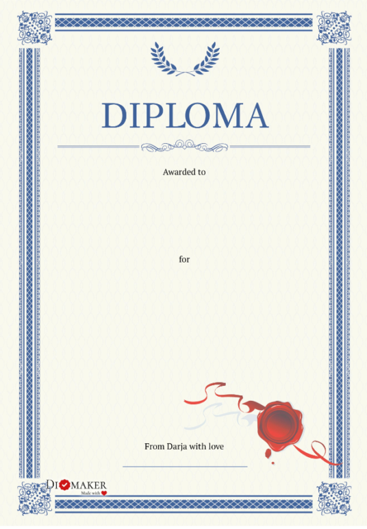 Diploma (classical style)