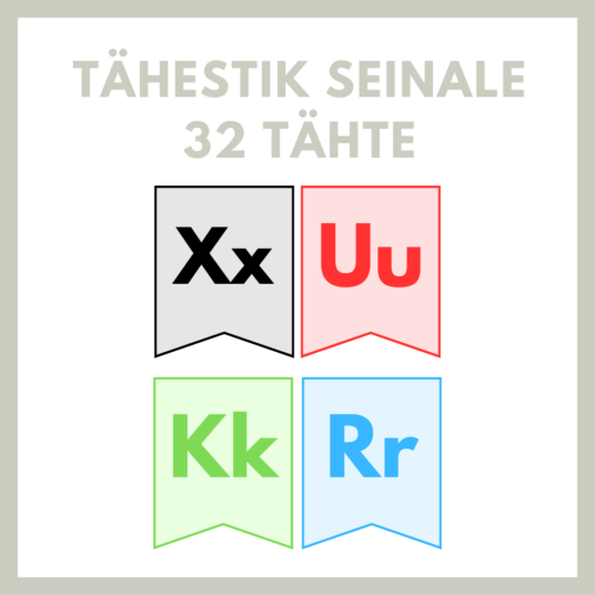 Tähestik seinale (32 tähte)