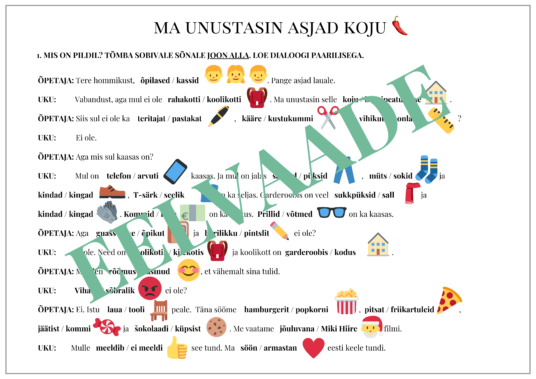 "EMOTIKONID - töölehtede komplekt" - Image 8