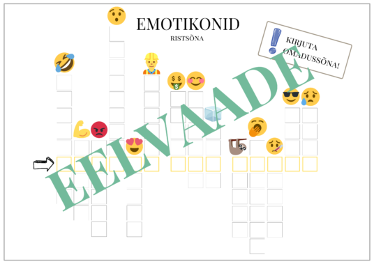 "EMOTIKONID - töölehtede komplekt" - Image 10