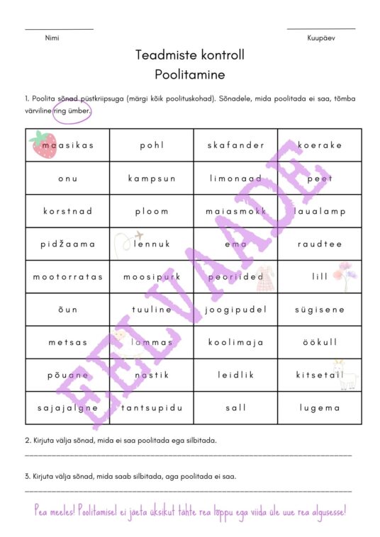 Poolitamine