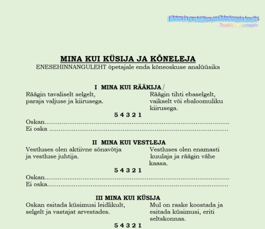Õpetaja kõneoskus