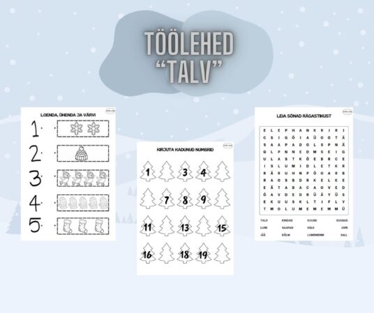 Töölehed "Talv"