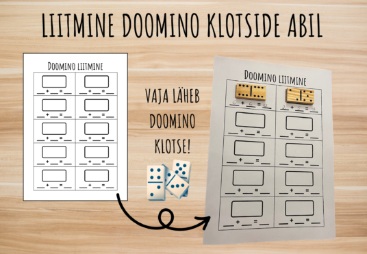 Doomino klotsidega liitmine
