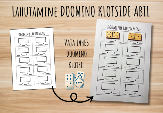 Doomino klotsidega lahutamine