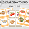 Toidud - pildikaardid (18 lk, kokku 72 pilti)
