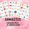 "Sõbrapäev: ARMASTUS - väikesed pildi- ja sõnakaardid (30 tk)"
