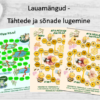 Lauamängud - tähtede ja sõnade lugemine