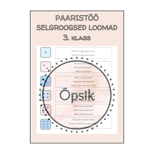 Veereta täringut: SELGROOGSED LOOMAD