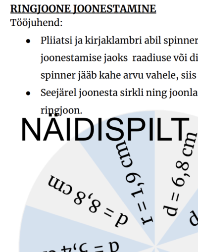 Spinner: ringjoone joonestamine
