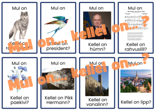 Eesti Vabariik - mäng: Mul on..., kellel on..?