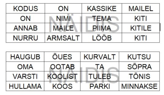 Jutukese koostamine