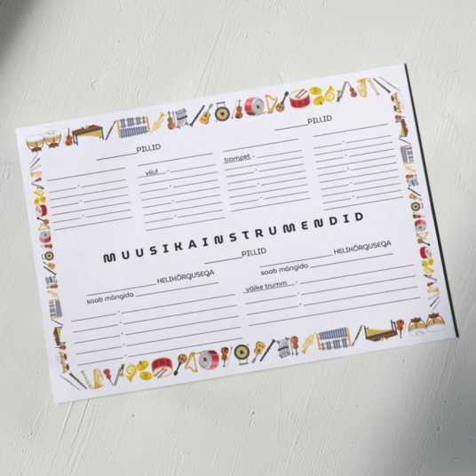 Muusikainstrumentide mõistekaart