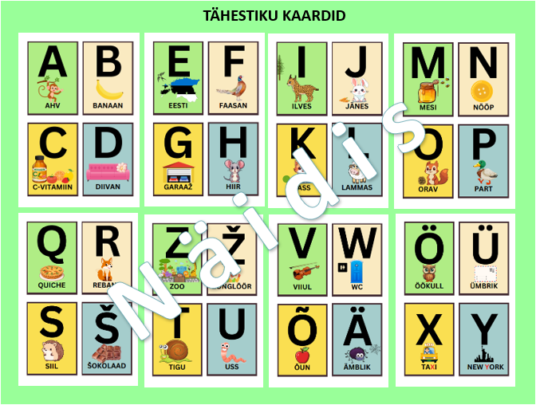 Tähestiku kaardid