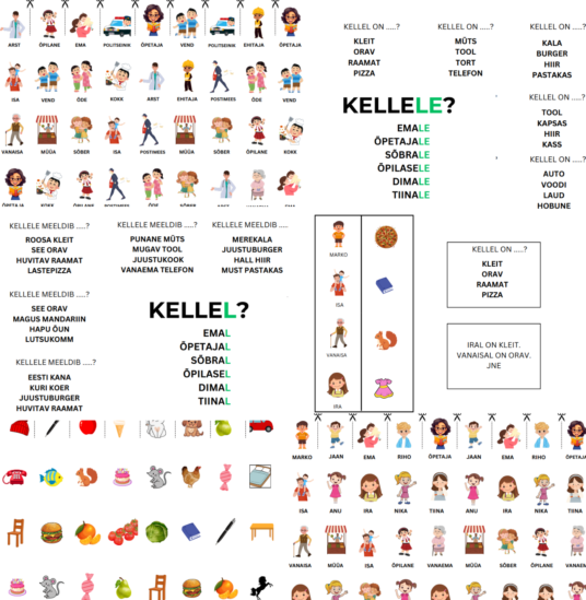 Kellel? Kellele? – Mängulised harjutused