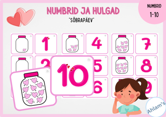 Numbrid ja hulgad (paaride leidmine) – “Sõbrapäev”