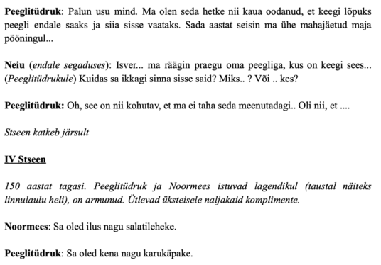 "Peegel" – näidend põhikoolile - Image 2