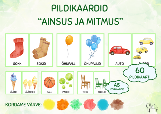 Pildikaardid - Ainsus ja mitmus