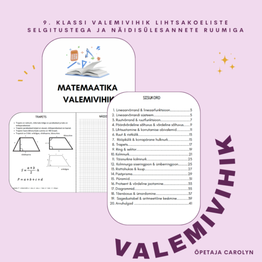 Matemaatika valemivihik 9.klassile