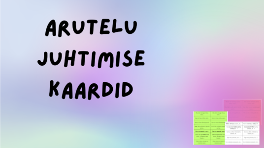 Arutelu juhtimise kaardid