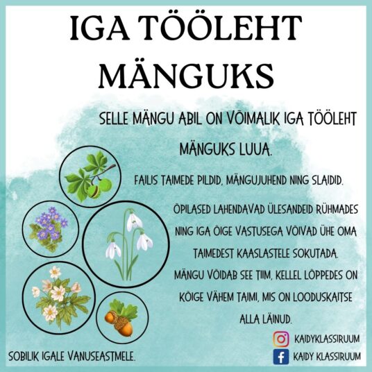 Muuda iga oma tööleht mänguks!