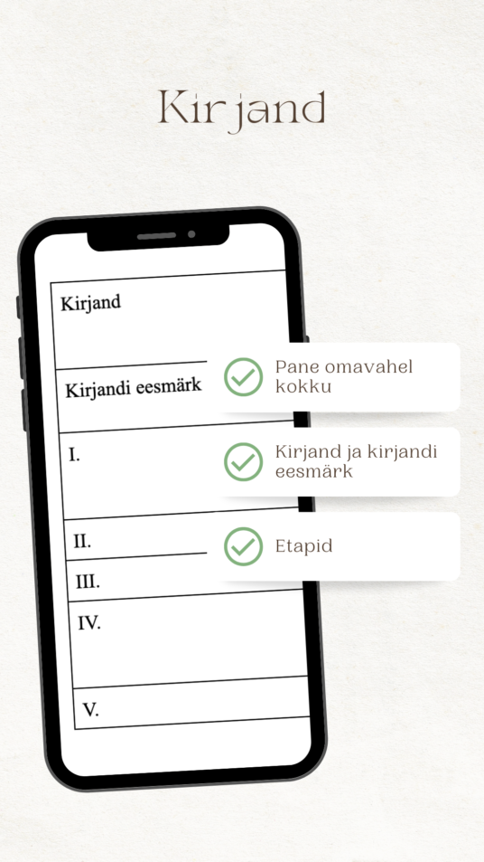 Kirjand - pane omavahel kokku