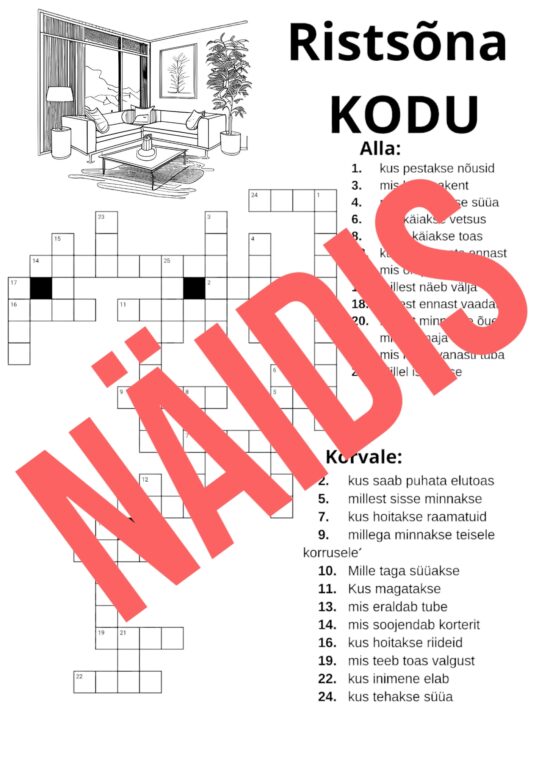 Ristsõna 'Kodu'