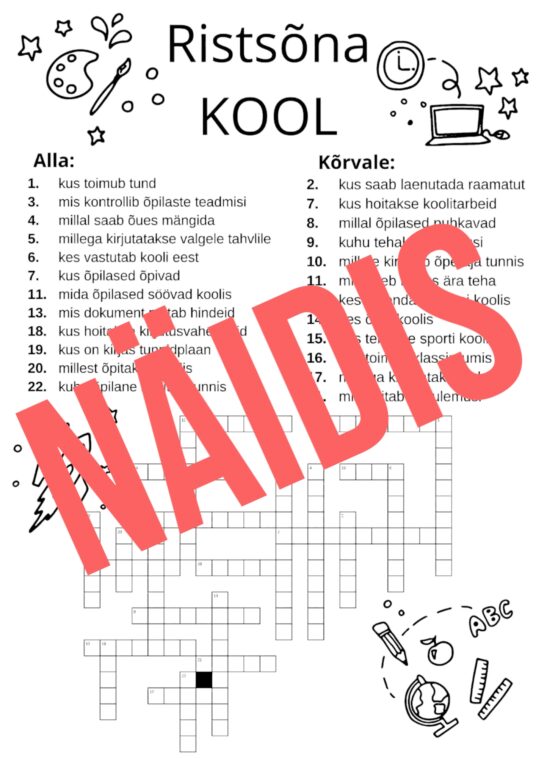 Ristsõna 'Kool'