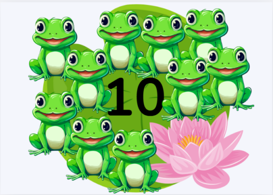 Loendamismäng "Konnad vesiroosil" (loendamine 1-10ni) - Image 2