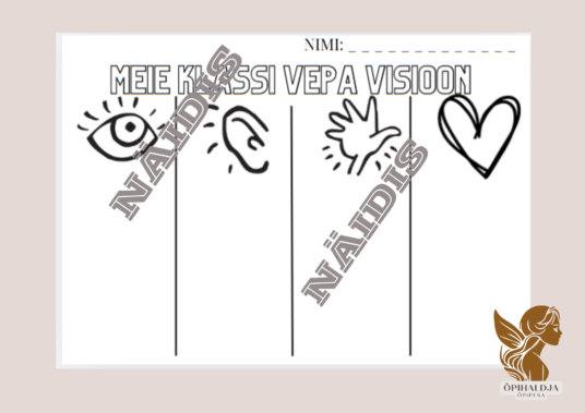 VEPA visioon A4 õpilasele