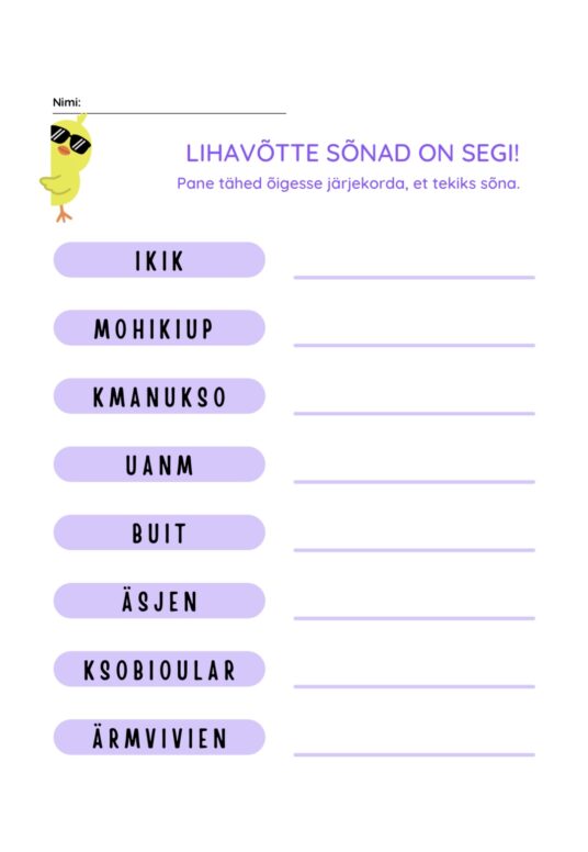 Lihavõtte sõnad